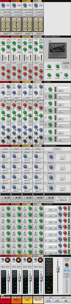 The Record mixing desk